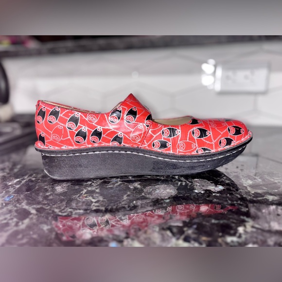 Algeria Paloma Mary Jane’s in Coral Owl Print Women’s size 41 - Picture 8 of 15